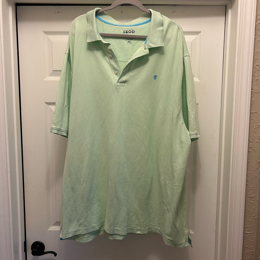 IZOD Men's Light Green Polo Shirt